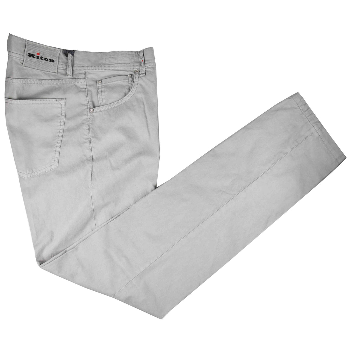 Kiton Kiton Gray Cotton Jeans Gray 000