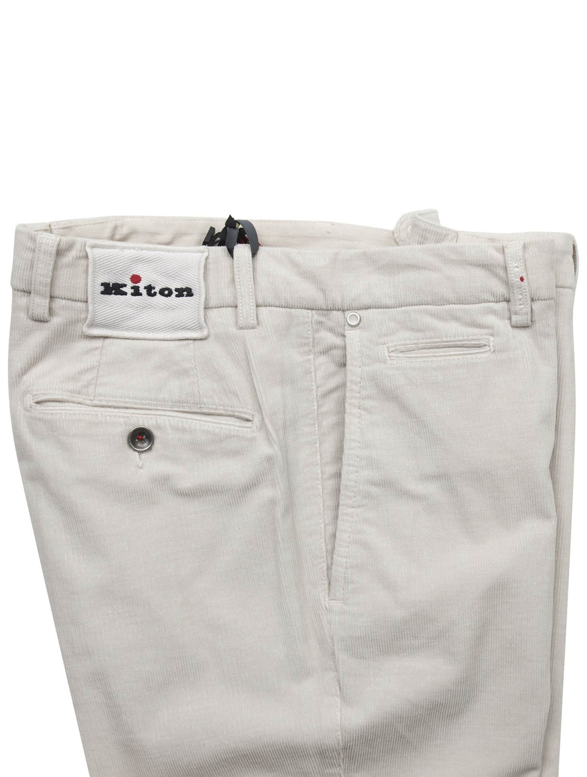 Kiton Beige Cotton Cashmere Ea Velvet Pants
