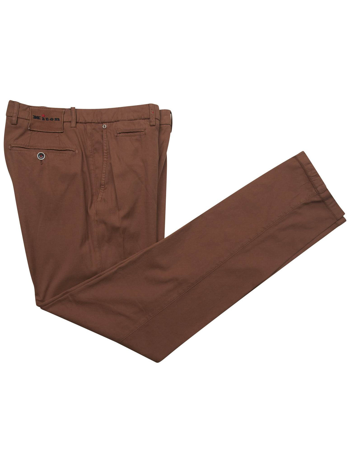 Kiton Brown Cotton Ea Pants