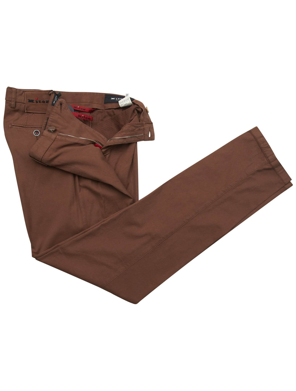 Kiton Kiton Brown Cotton Ea Pants Brown 001