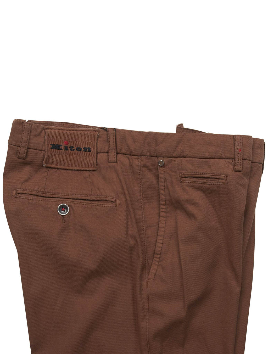 Kiton Brown Cotton Ea Pants