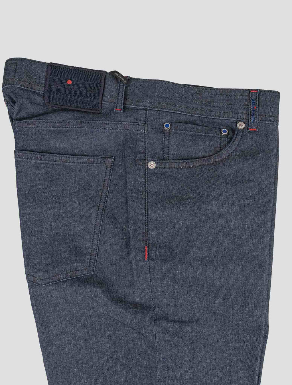 Kiton Dark Blue Cotton Ea Jeans