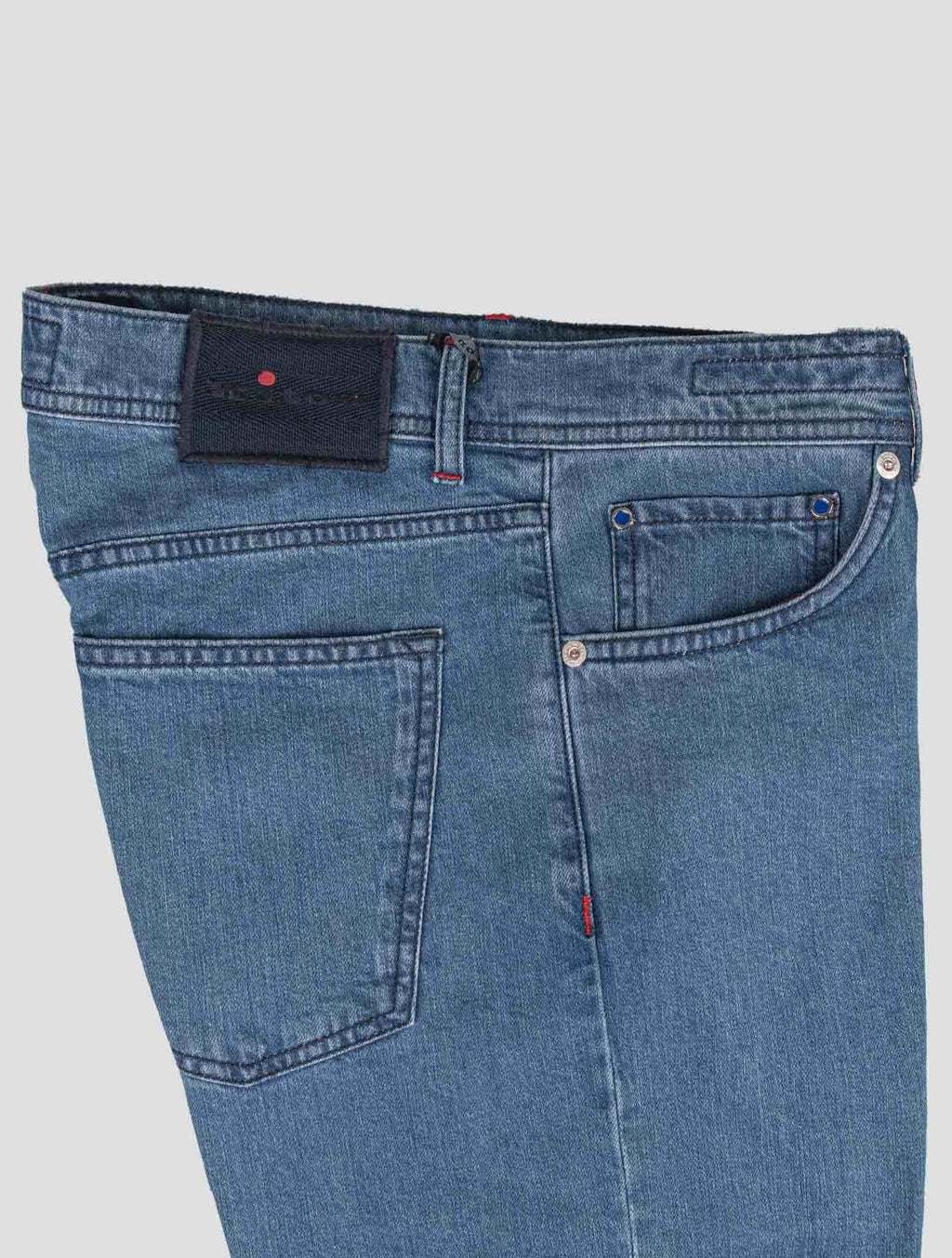Kiton Light Blue Cotton Ea Jeans