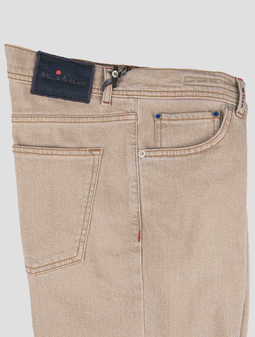 Kiton Beige Cotton Ea Jeans
