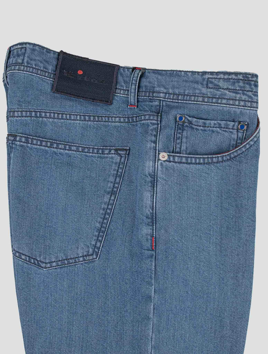 Kiton Light Blue Cotton Ea Jeans