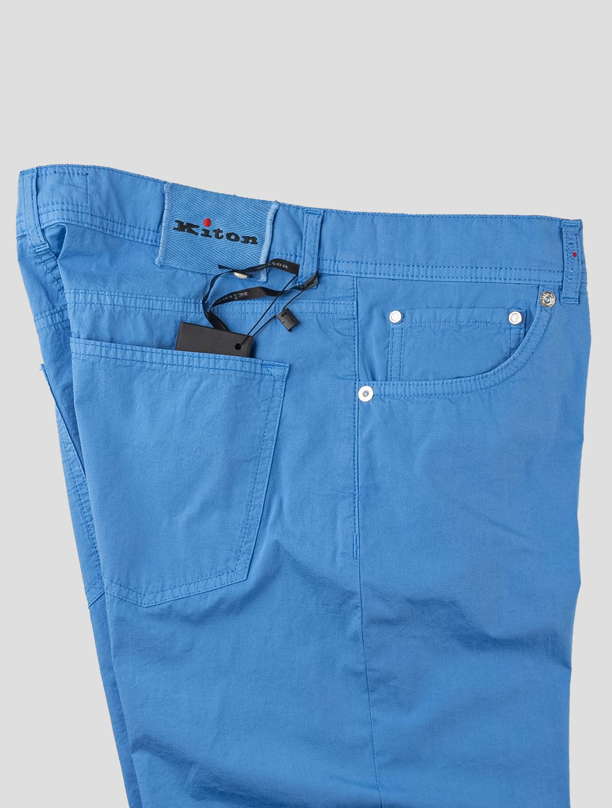 Kiton Light Blue Cotton Ea Jeans