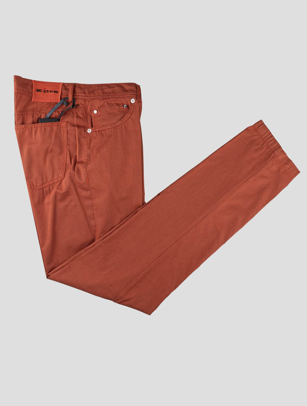 Kiton Red Cotton Ea Jeans