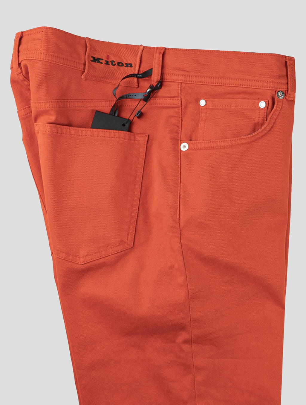 Kiton Red Cotton Ea Jeans
