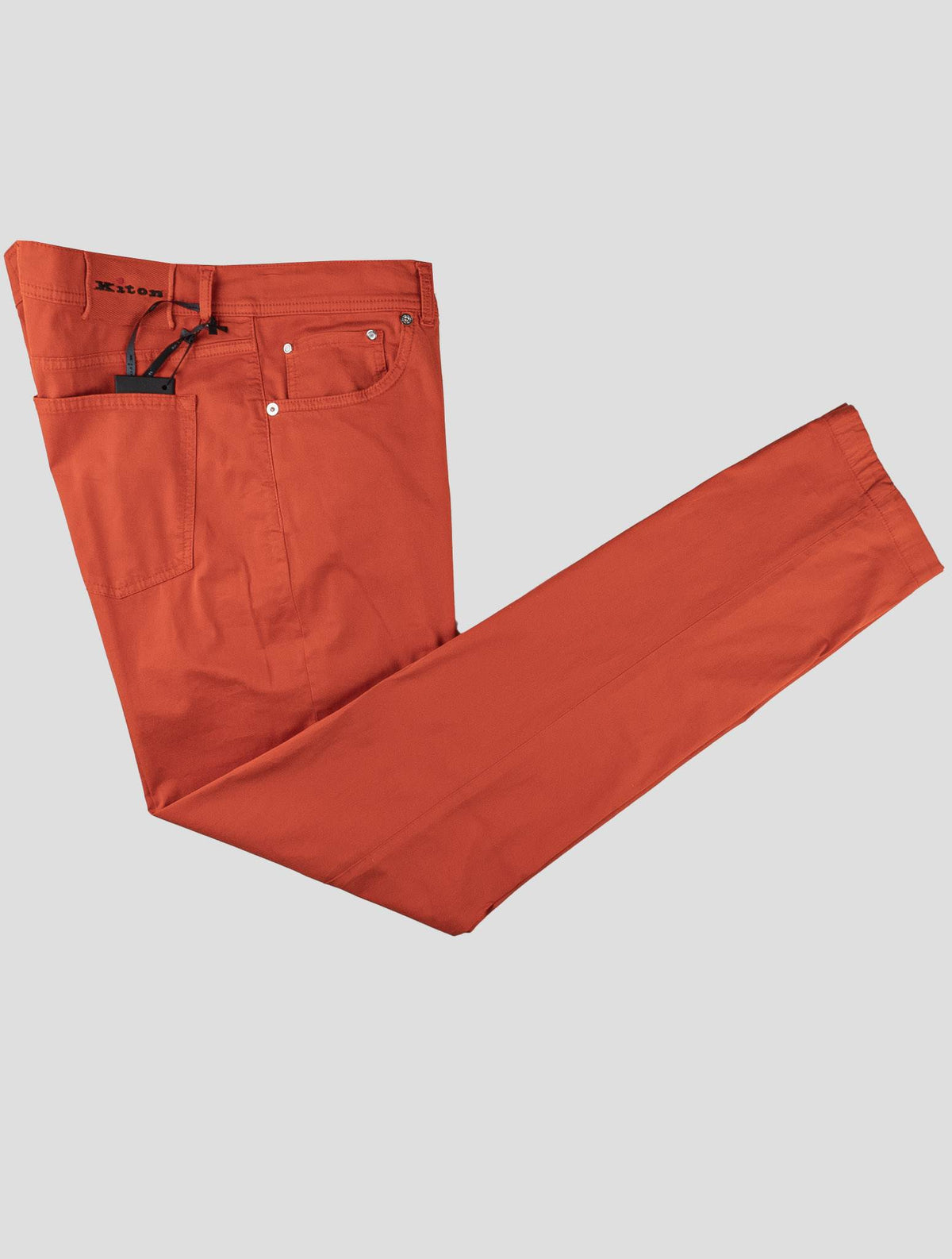 Kiton Red Cotton Ea Jeans