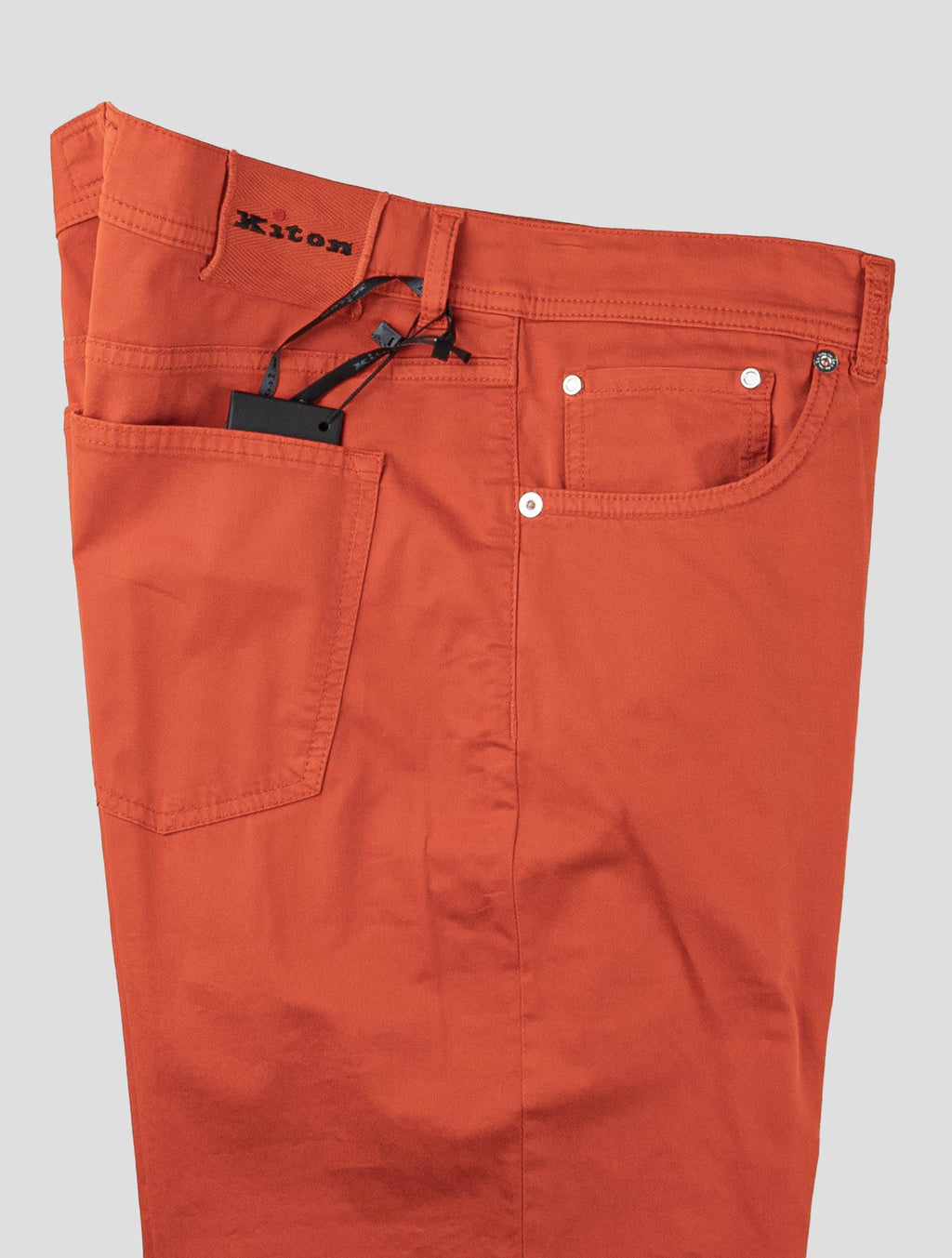 Kiton Red Cotton Ea Jeans