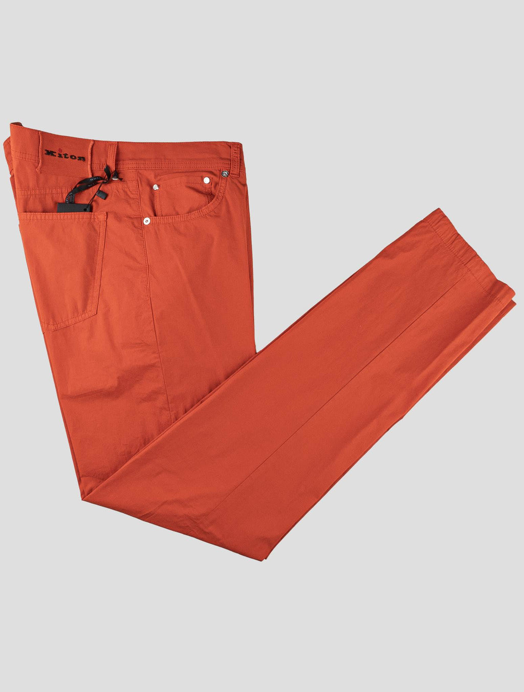 Kiton Kiton Red Cotton Ea Jeans Red 000