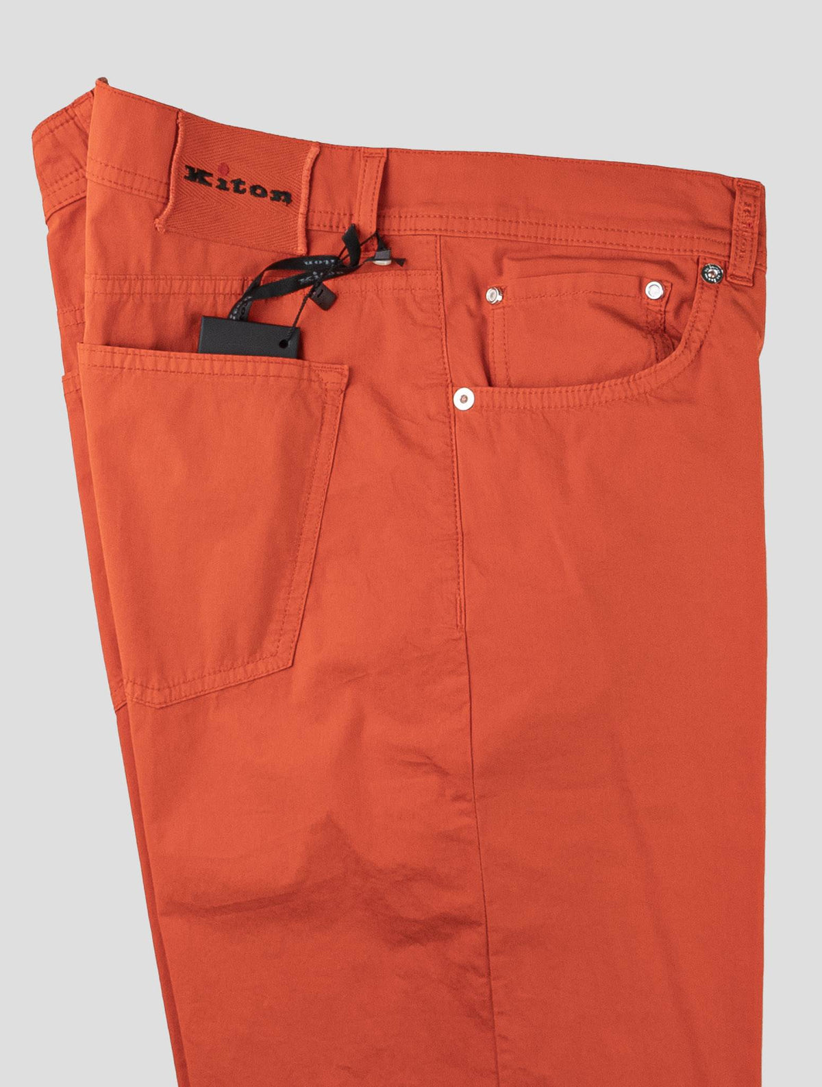 Kiton Red Cotton Ea Jeans