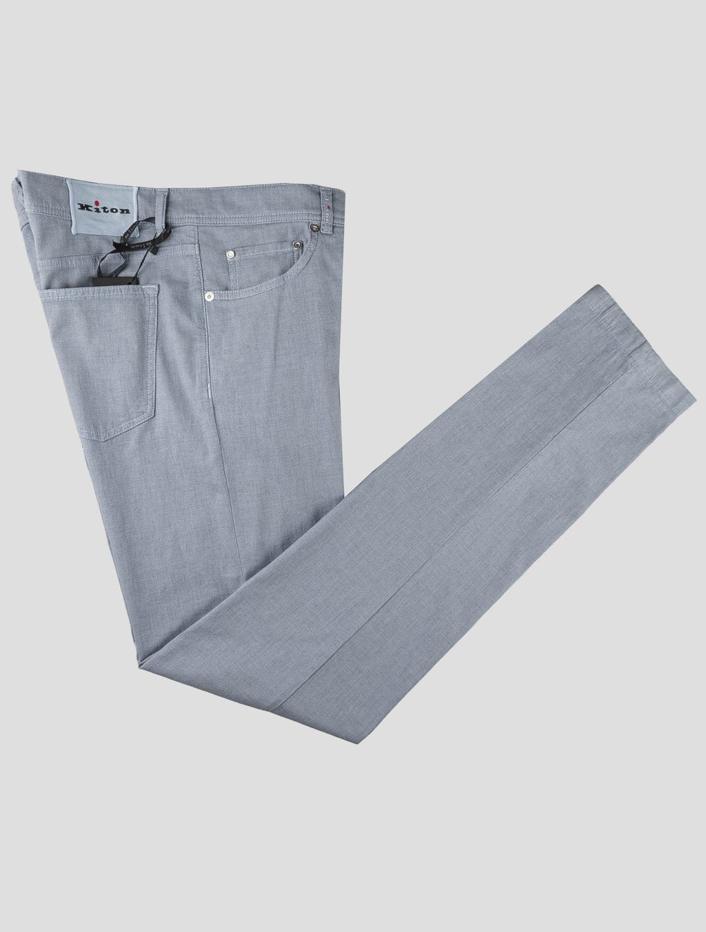 Kiton Light Blue Cotton Ea Jeans