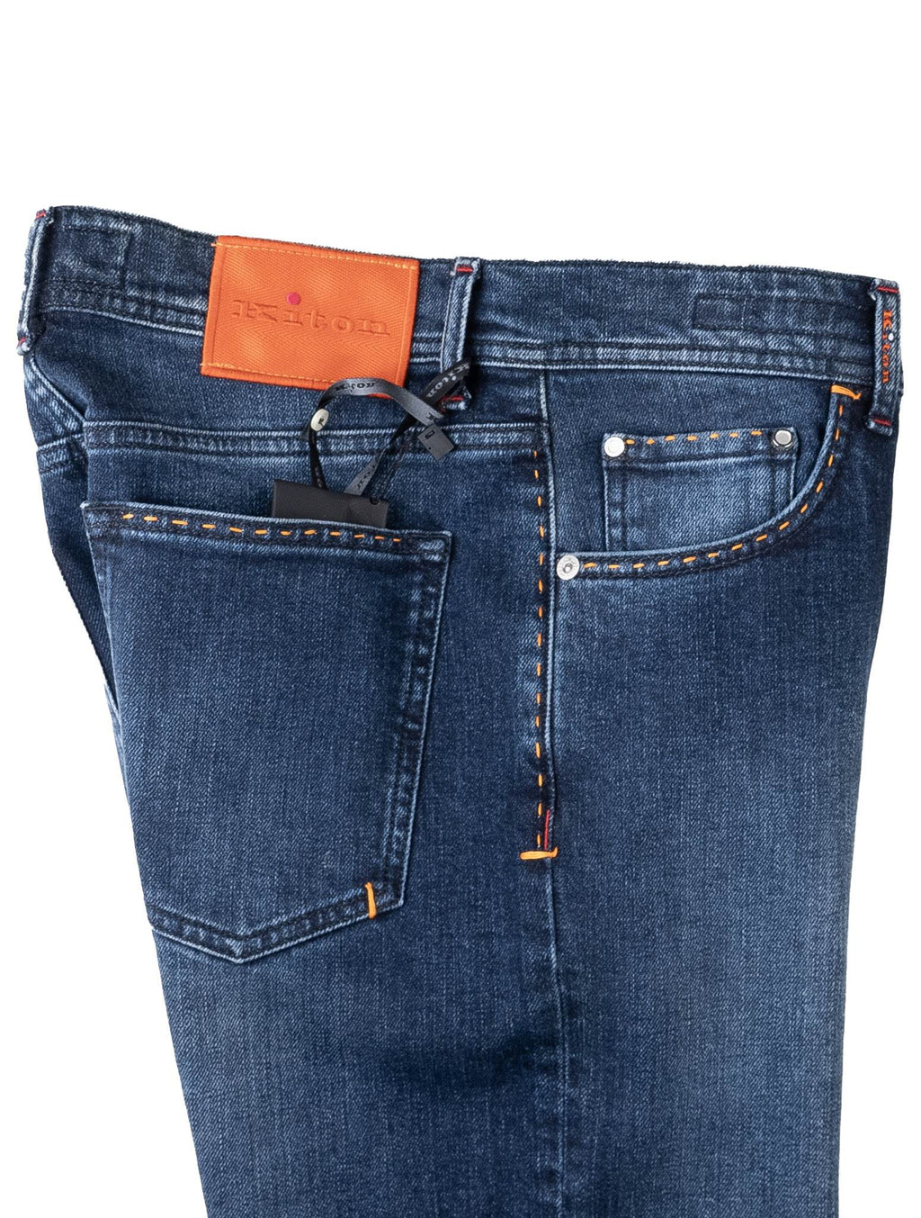 Kiton Blue Cotton Ea Jeans