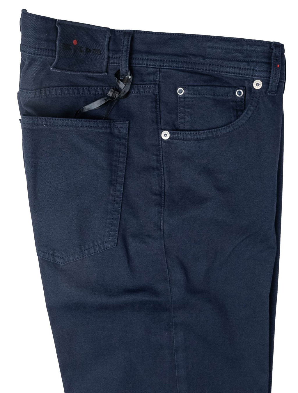 Kiton Blue Cotton Cashmere Ea Jeans