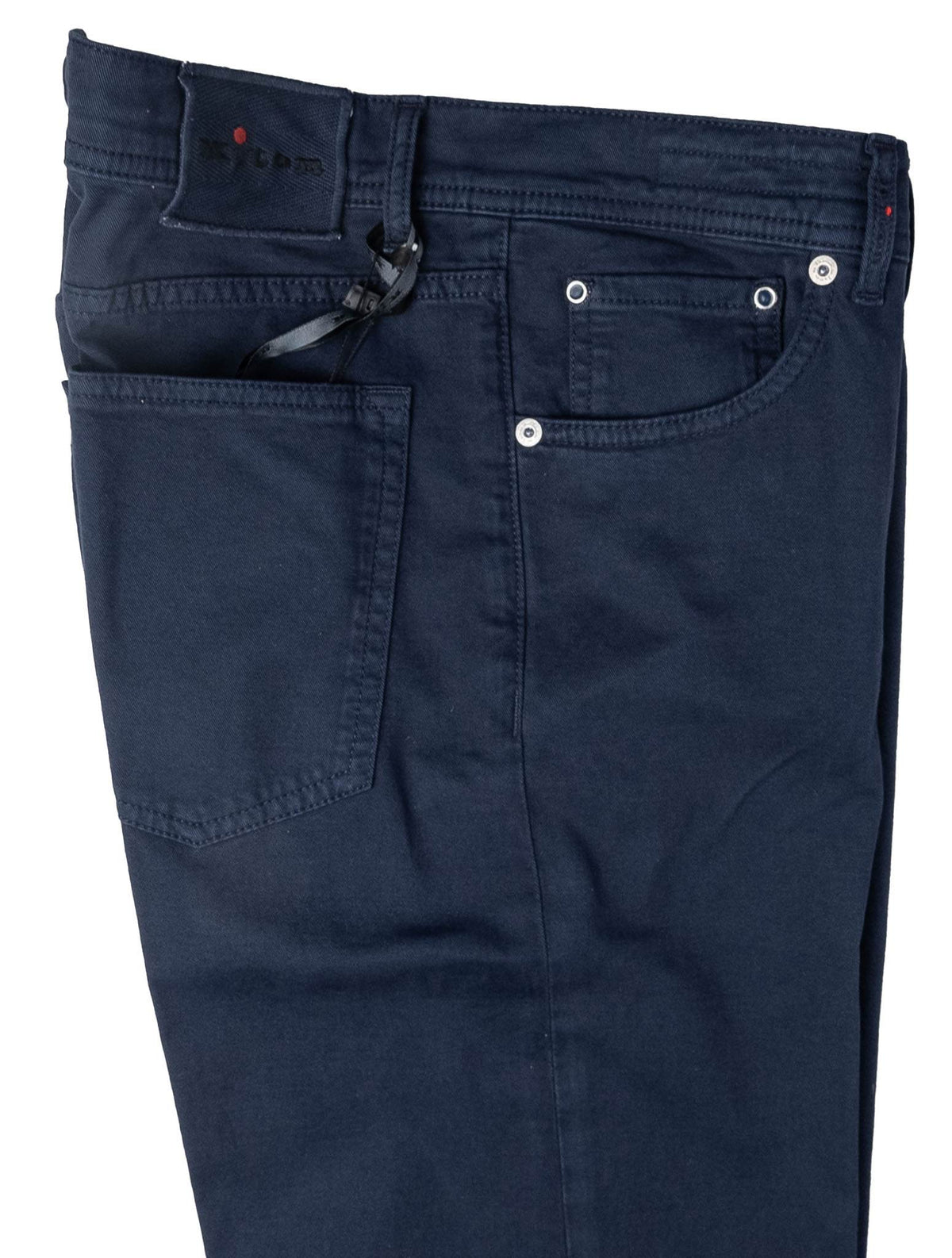 Kiton Blue Cotton Cashmere Ea Jeans