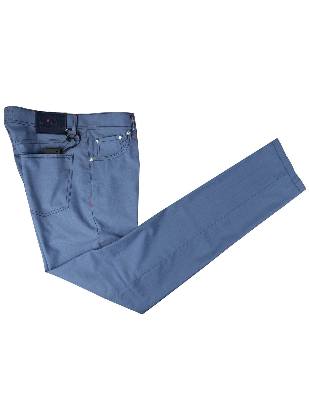 Kiton Blue Wool Jeans