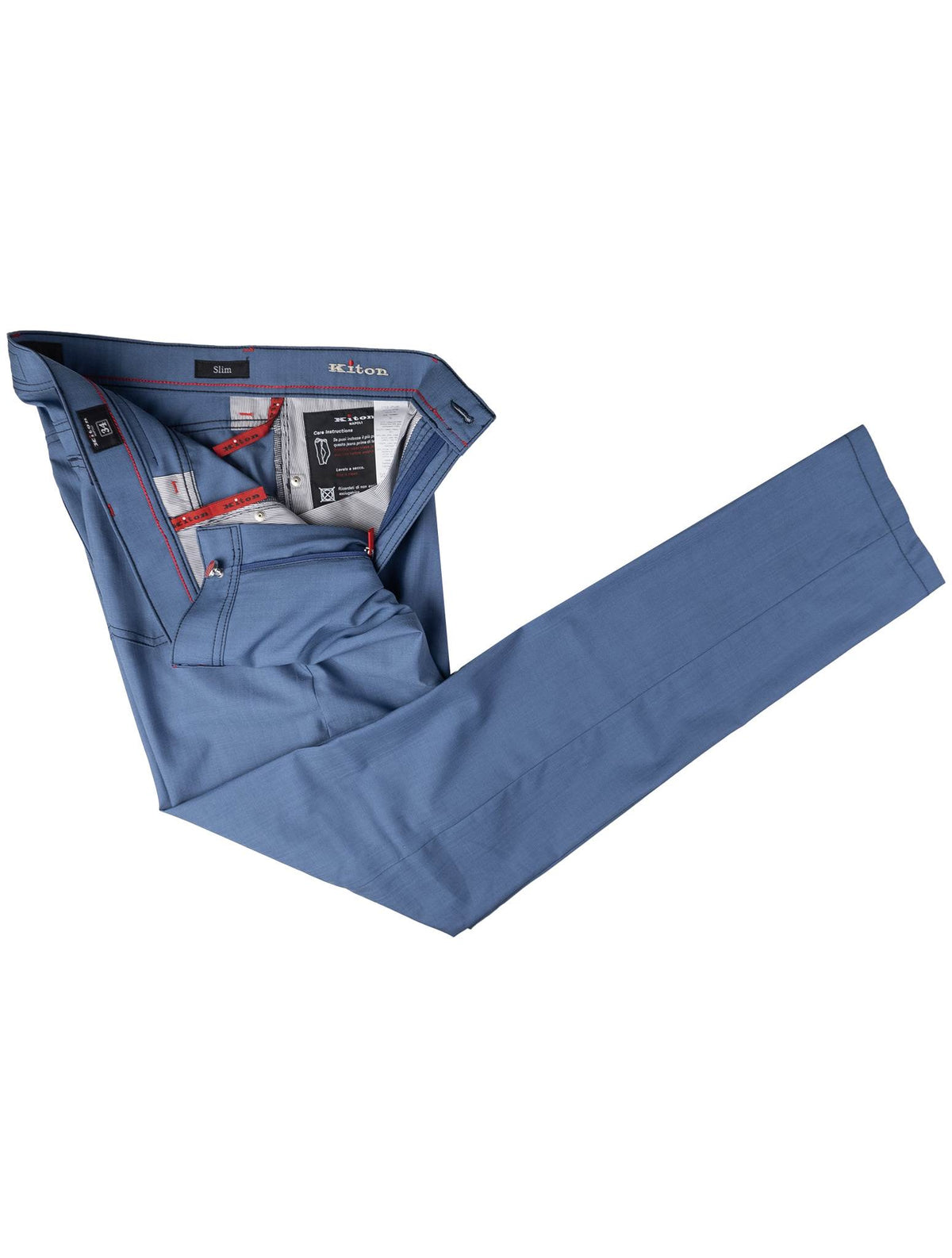 Kiton Kiton Blue Wool Jeans Blue 001