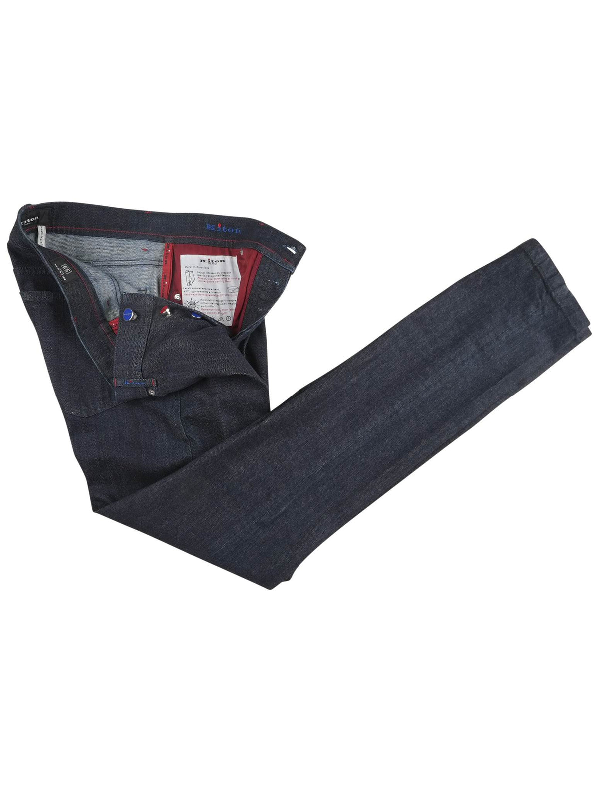 Kiton Kiton Dark Blue Cotton Ea Jeans Dark Blue 001