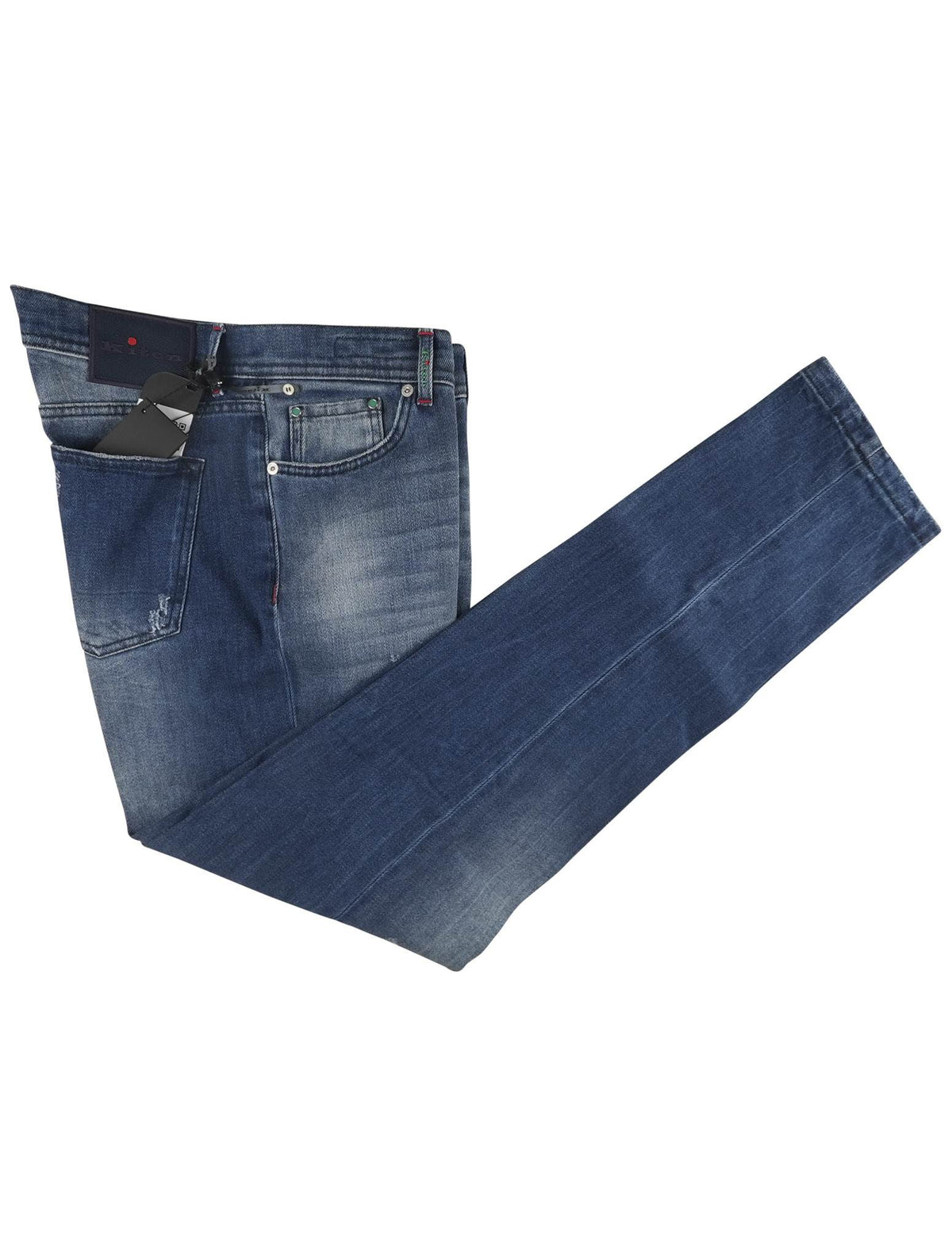 Kiton Blue Cotton Ea Jeans