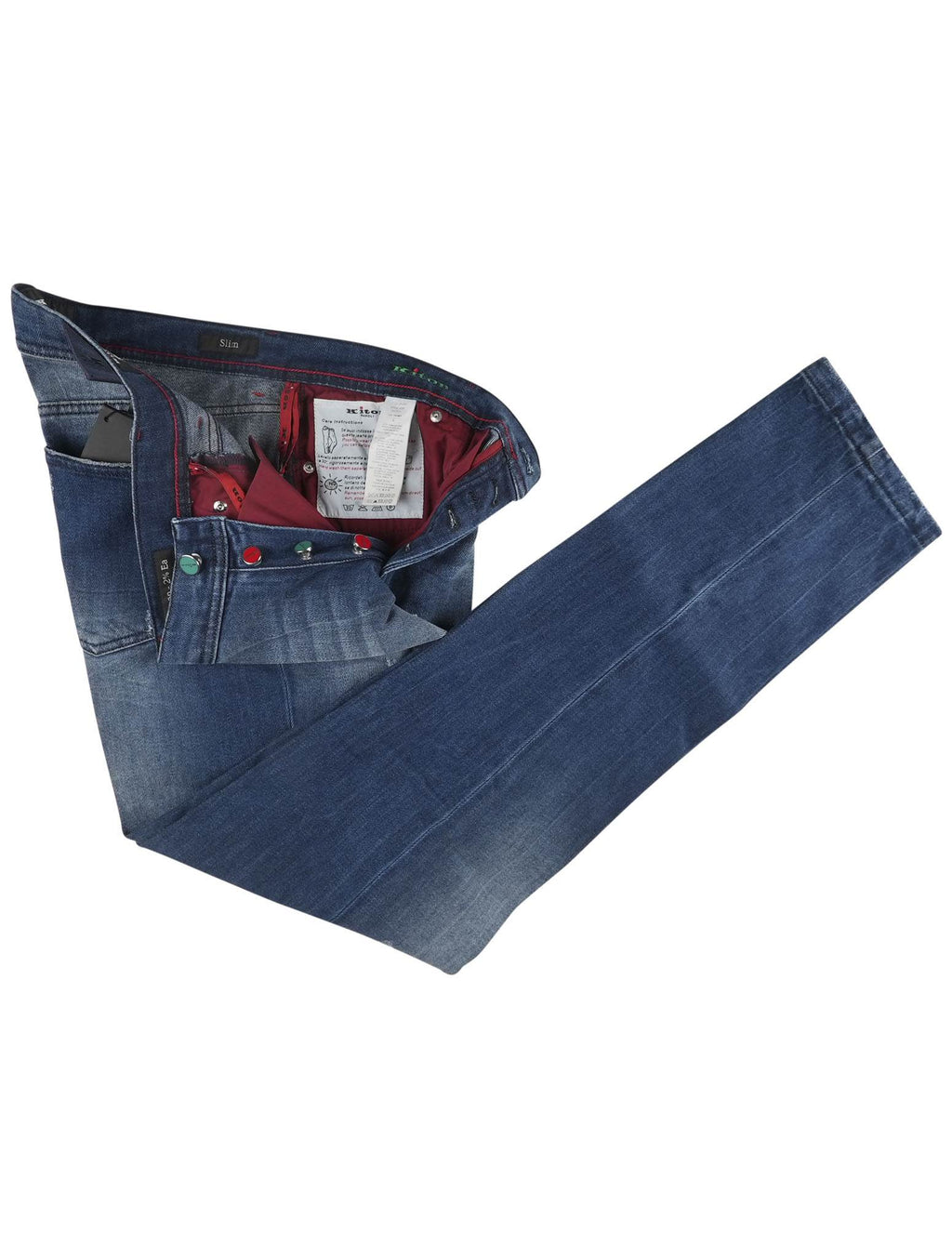 Kiton Kiton Blue Cotton Ea Jeans Blue 001