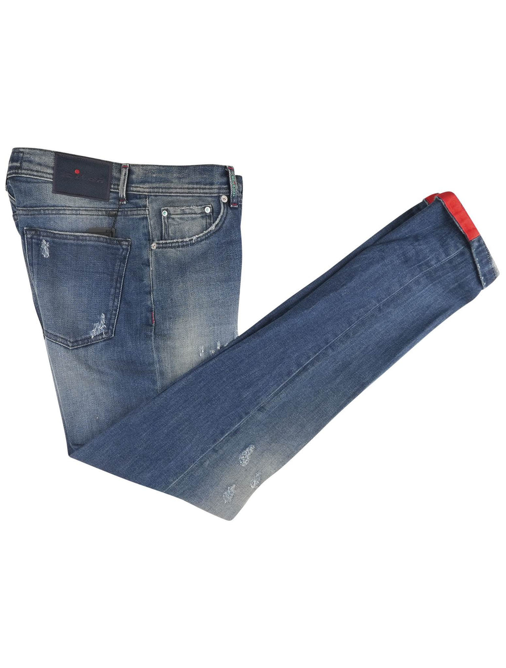 Kiton Blue Cotton Ea Jeans