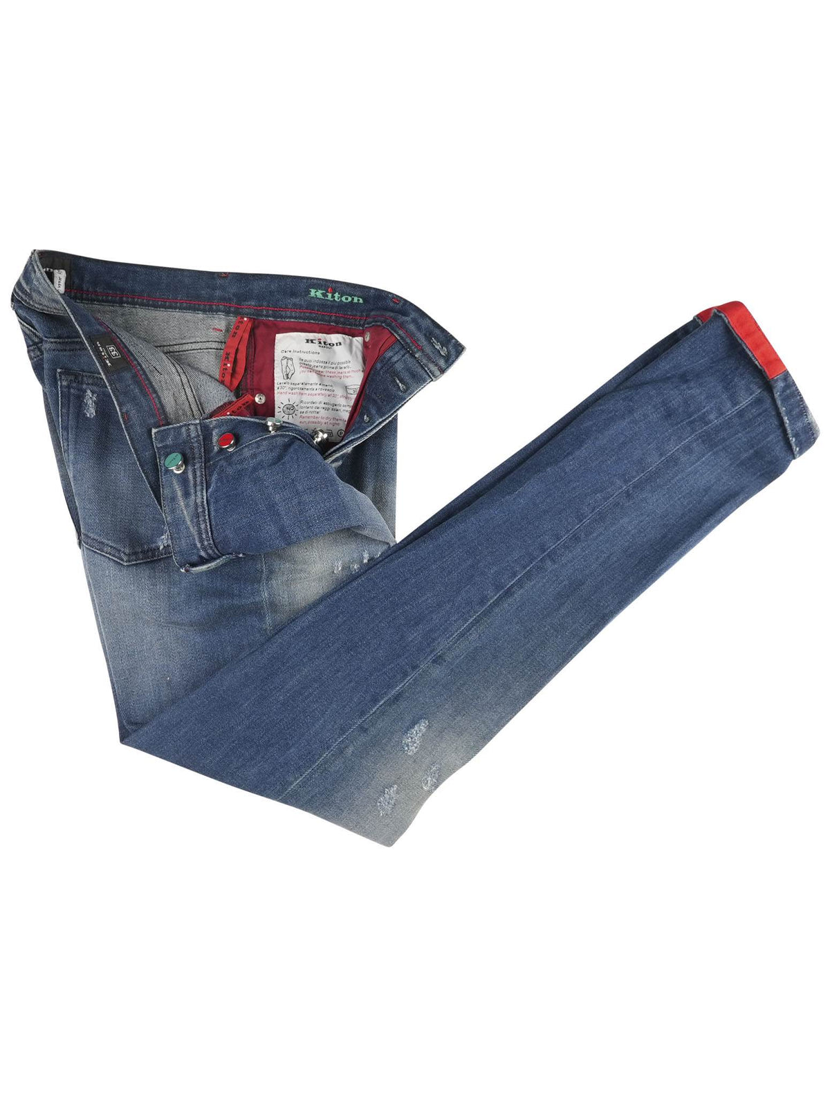 Kiton Kiton Blue Cotton Ea Jeans Blue 001