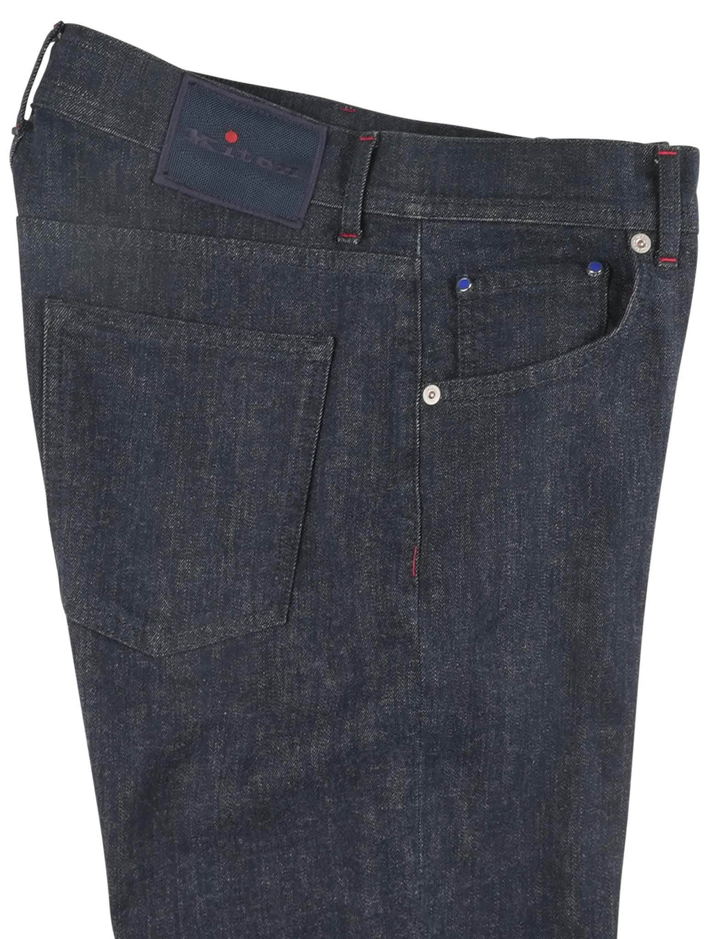 Kiton Blue Cotton Cashmere Ea Jeans