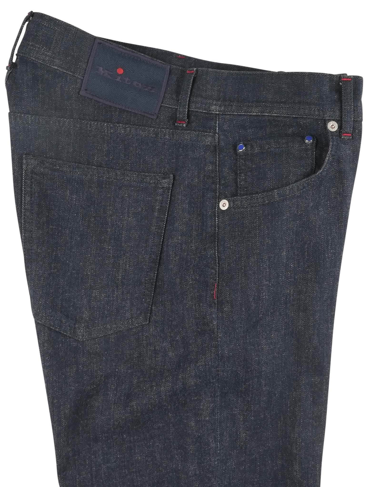 Kiton Blue Cotton Cashmere Ea Jeans