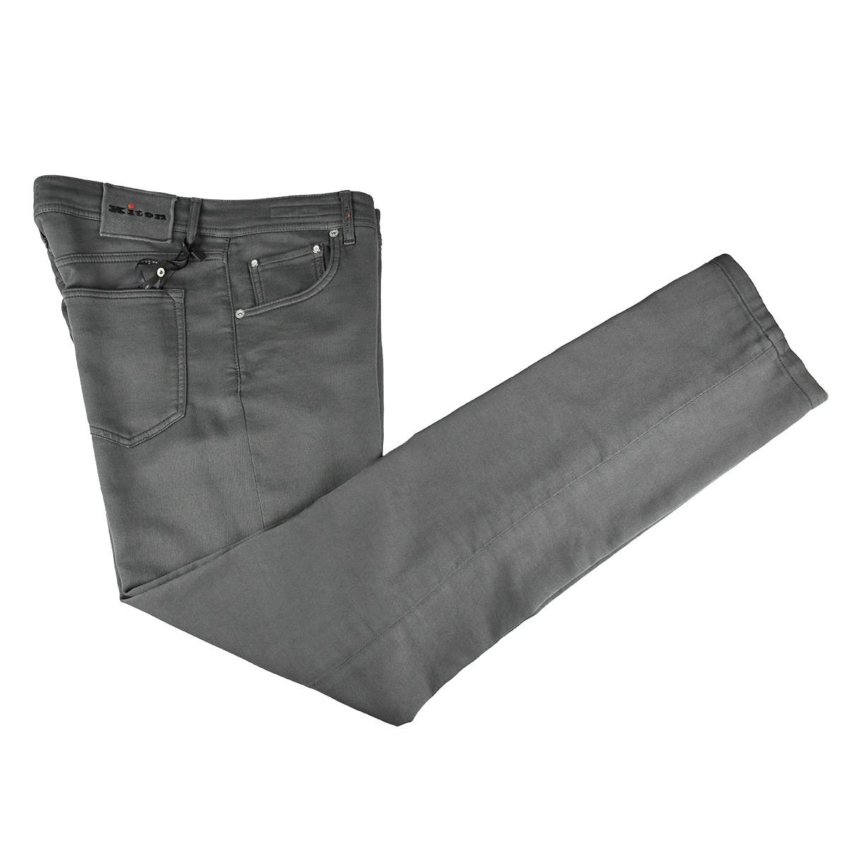 Kiton Kiton Gray Cotton Ea Jeans Gray 000