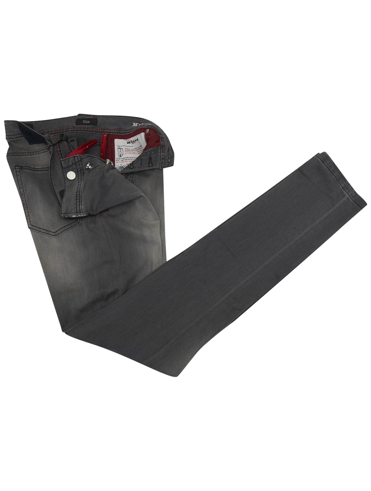Kiton Kiton Gray Cotton Ea Jeans Gray 001