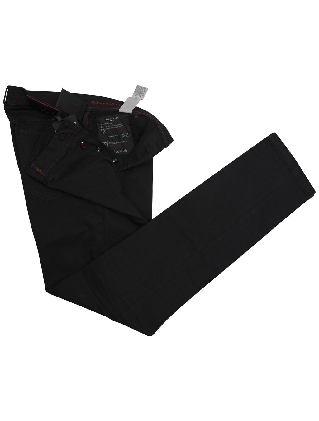 Kiton Kiton Black Cotton Ea Jeans Special Edition Black 001