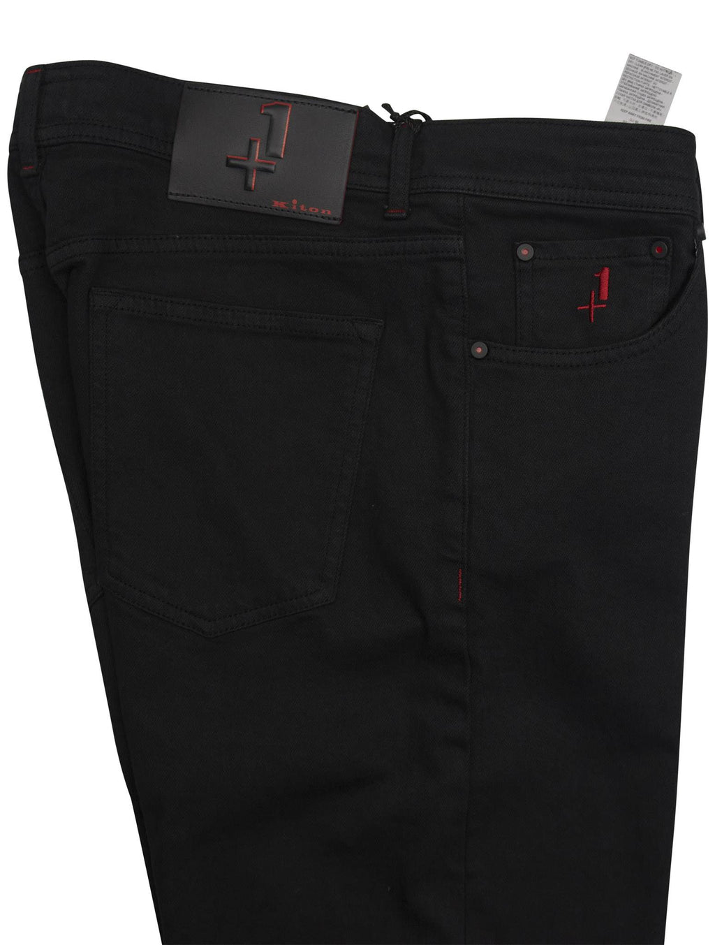 Kiton Black Cotton Ea Jeans Special Edition