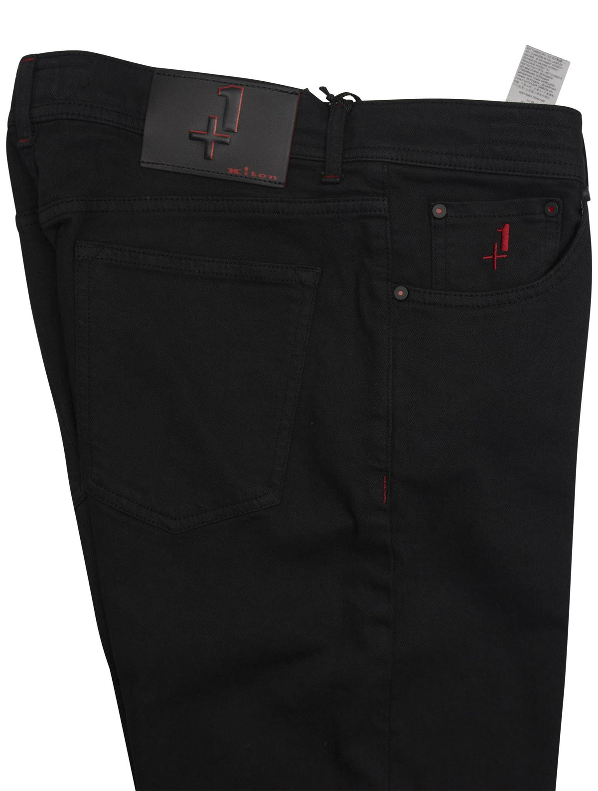 Kiton Black Cotton Ea Jeans Special Edition