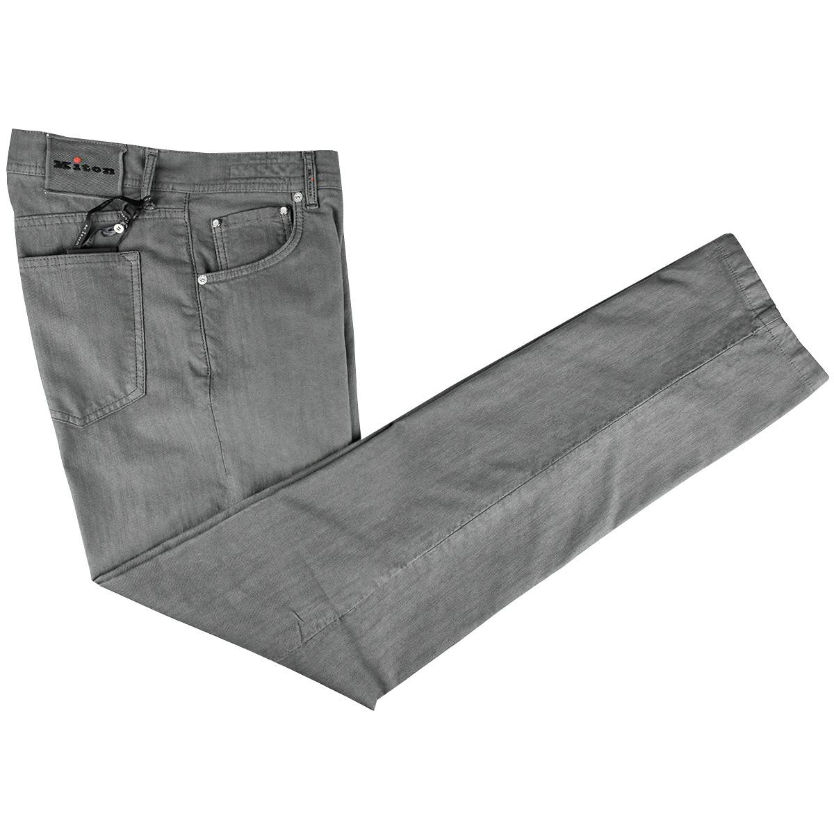 Kiton Kiton Gray Cotton Ea Jeans Gray 000