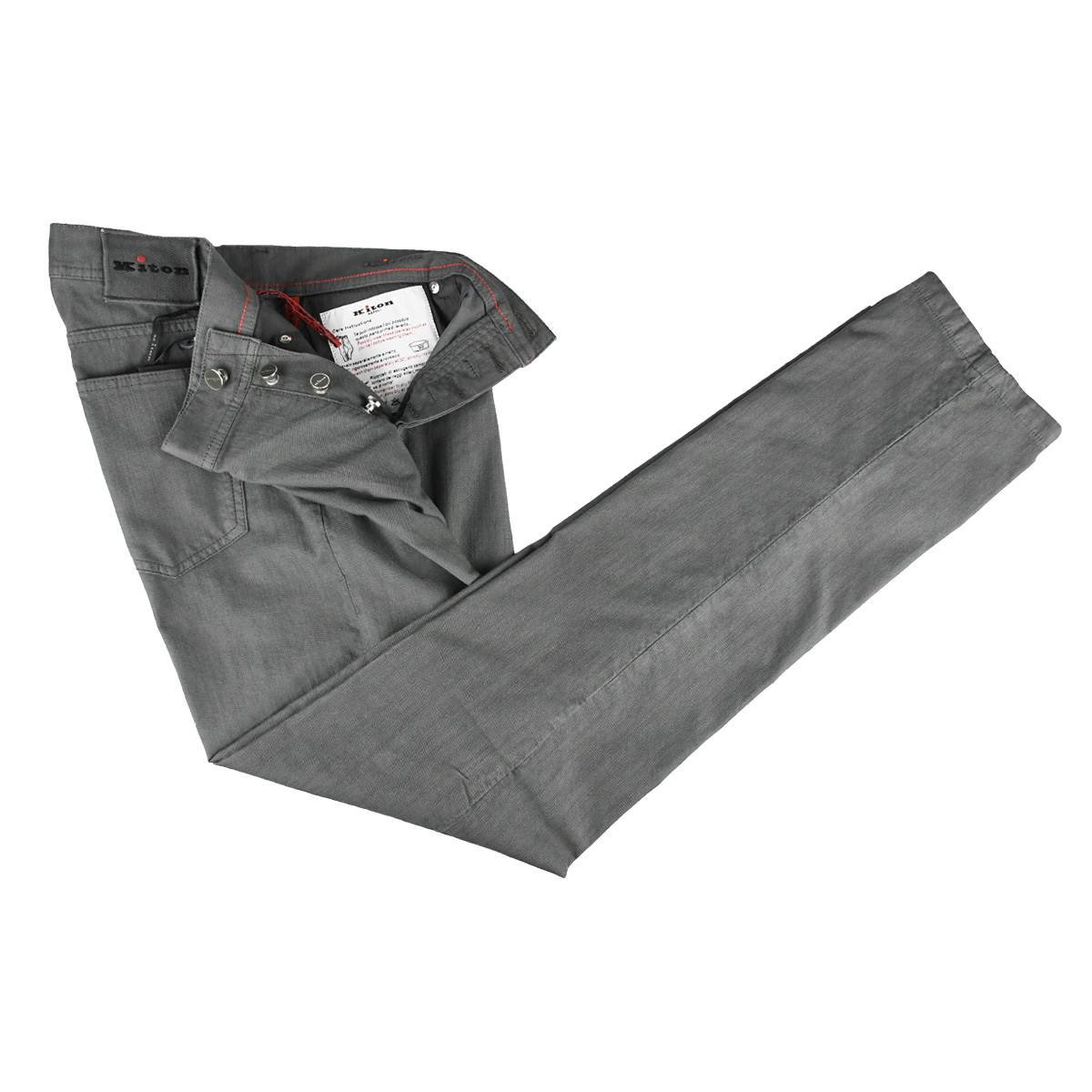 Kiton Kiton Gray Cotton Ea Jeans Gray 001