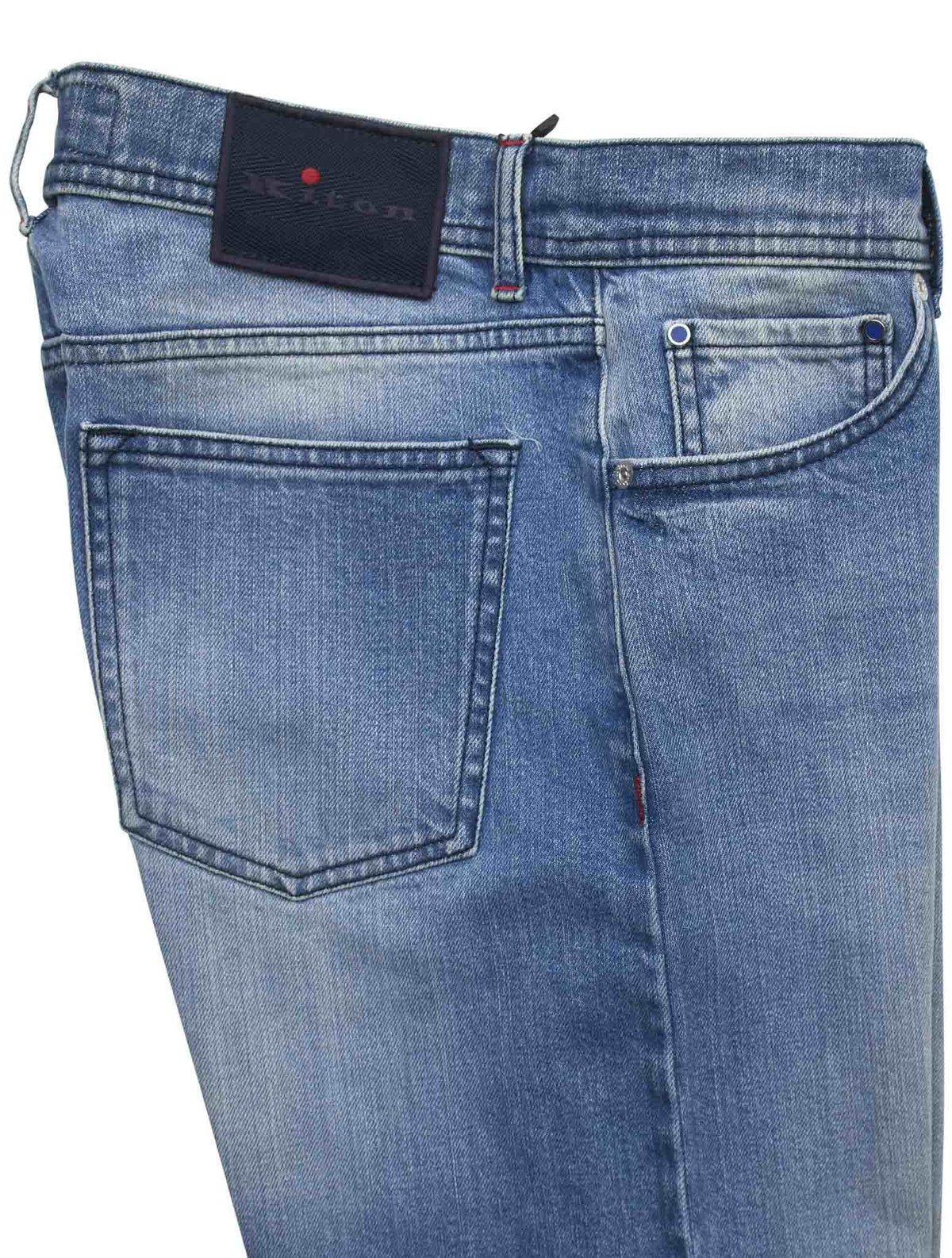 Kiton Blue Cotton Ea Jeans
