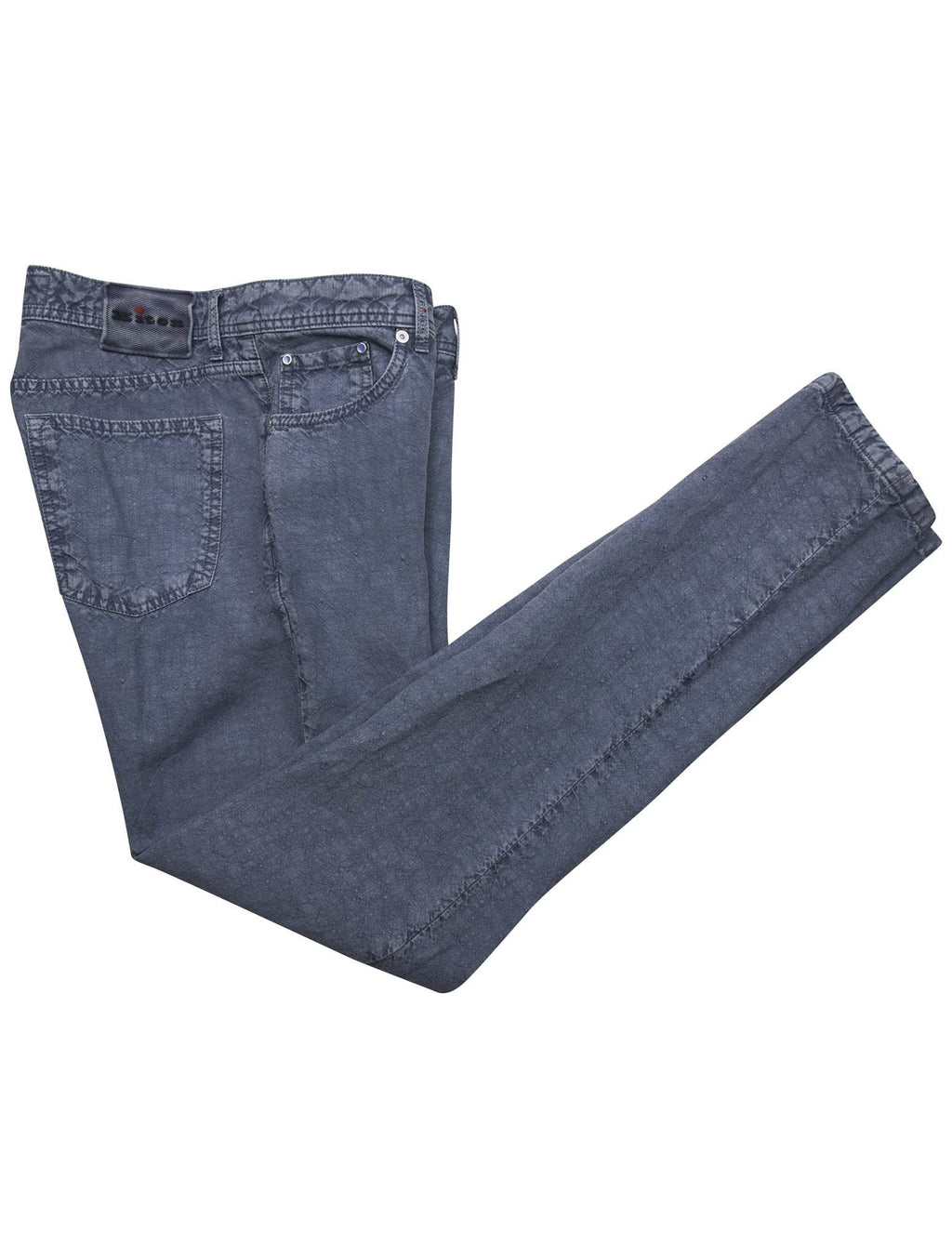 Kiton Gray Linen Jeans