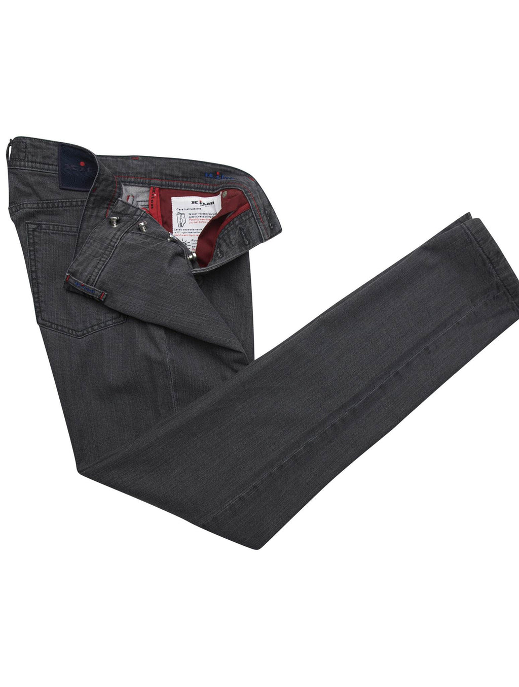 Kiton Kiton Gray Cotton Cashmere Ea Jeans Gray 000