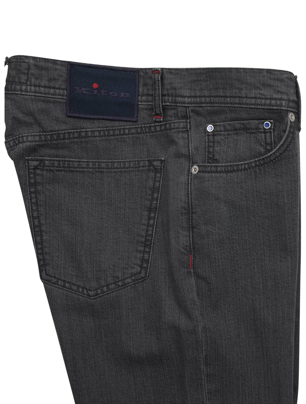 Kiton Kiton Gray Cotton Cashmere Ea Jeans Gray 001
