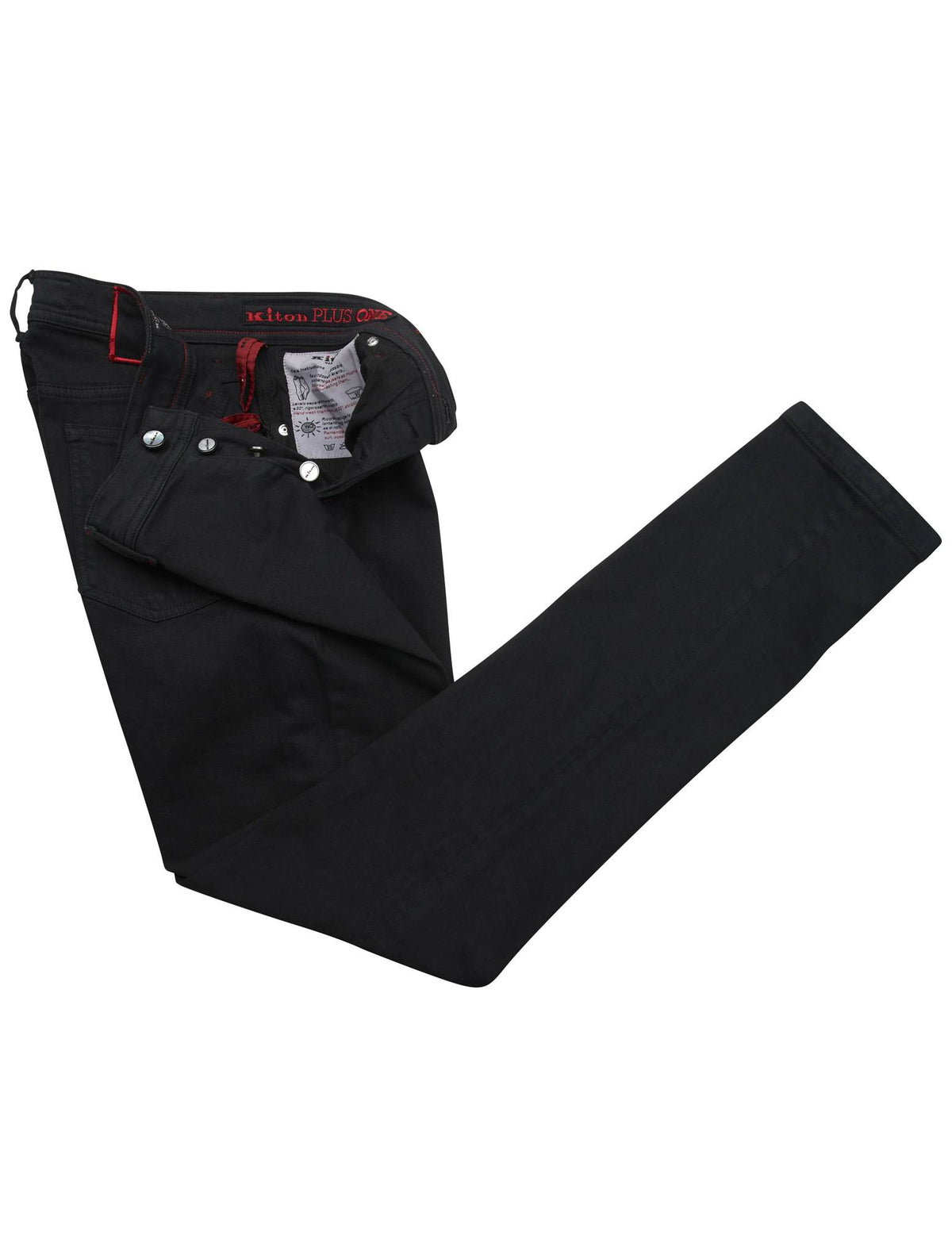 Kiton Kiton Black Cotton Ea Jeans Special Edition Black 001