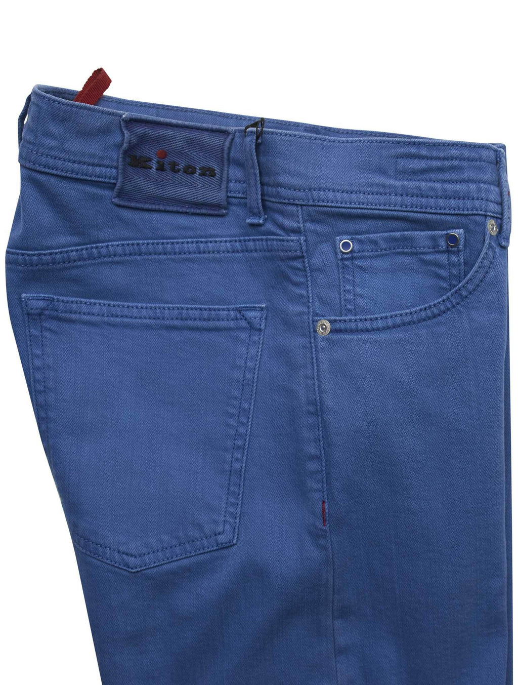 Kiton Light Blue Cotton Ea Jeans