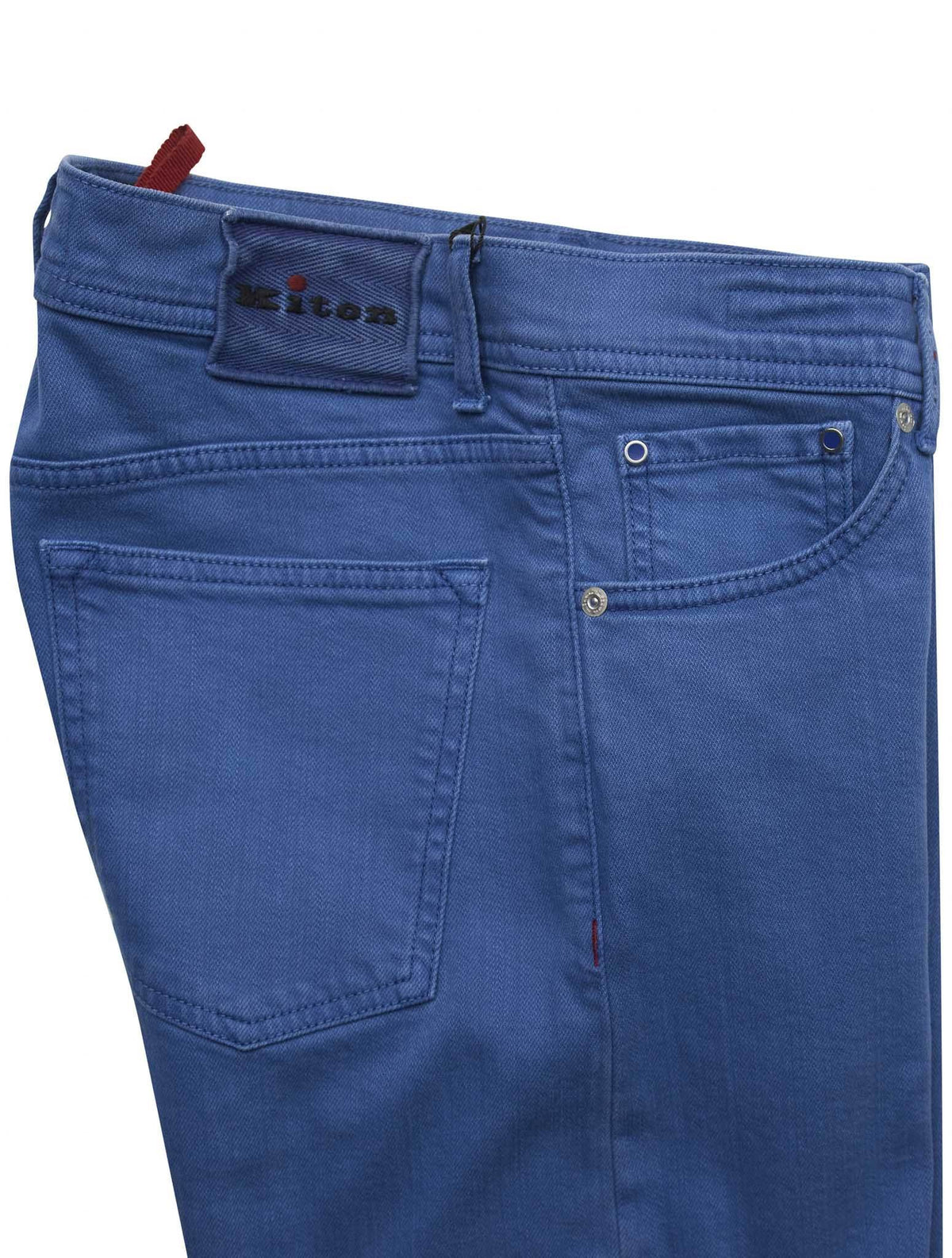 Kiton Light Blue Cotton Ea Jeans