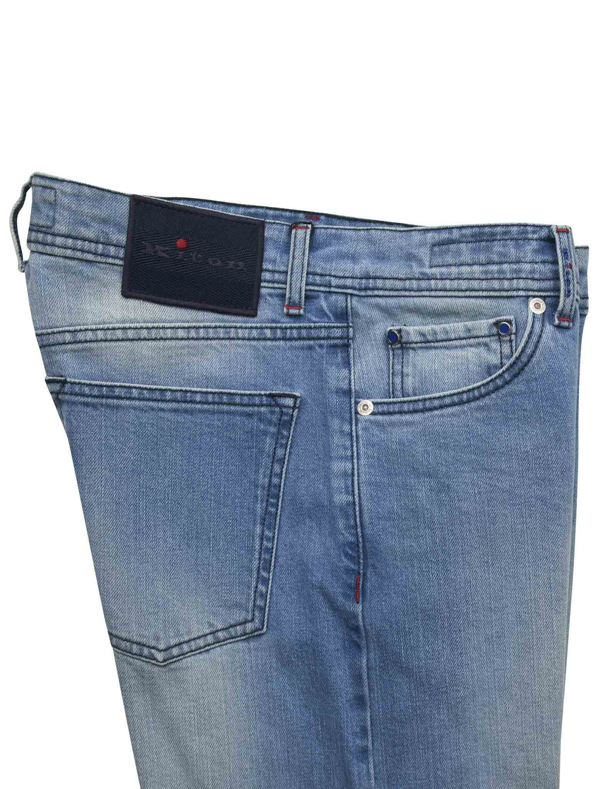 Kiton Blue Cotton Ea Jeans