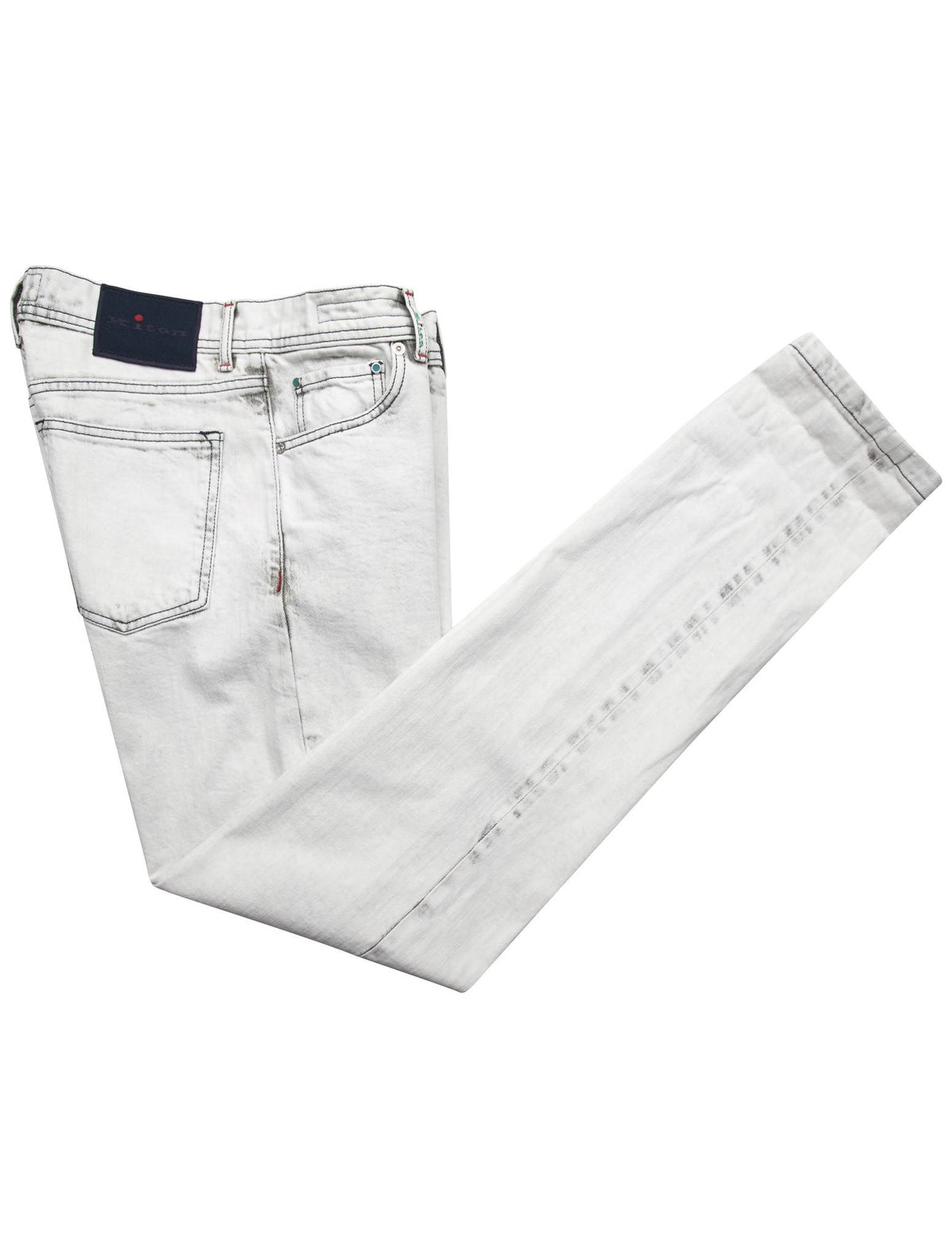 Kiton Gray Cotton Ea Jeans