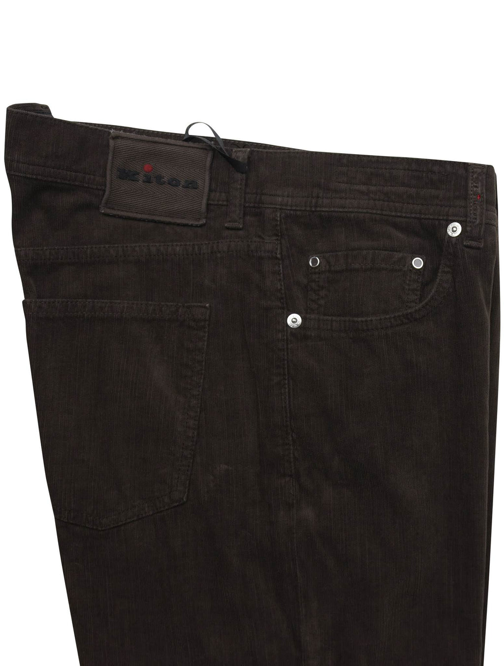 Kiton Brown Cotton Ea Pants