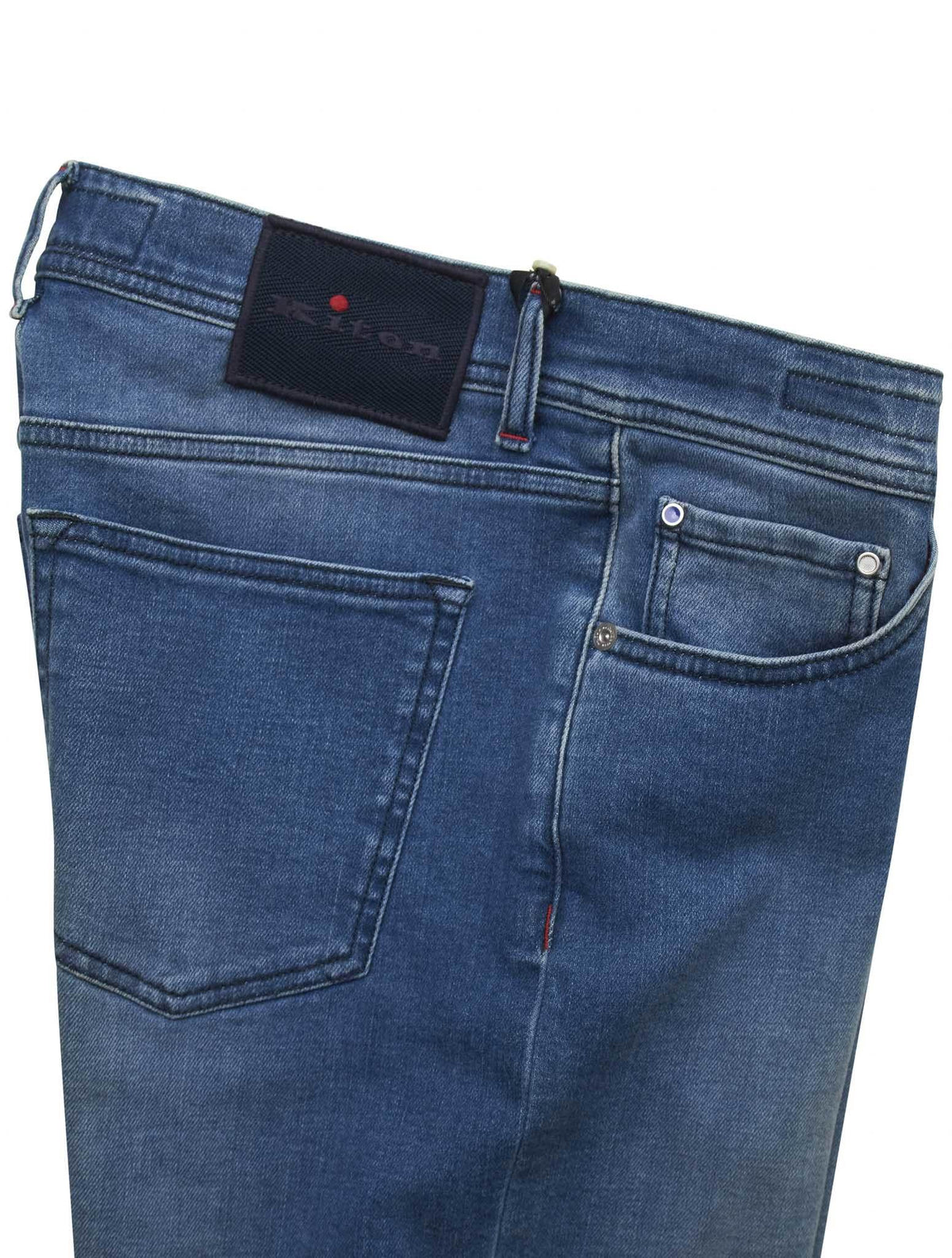 Kiton Blue Cotton Ea Jeans