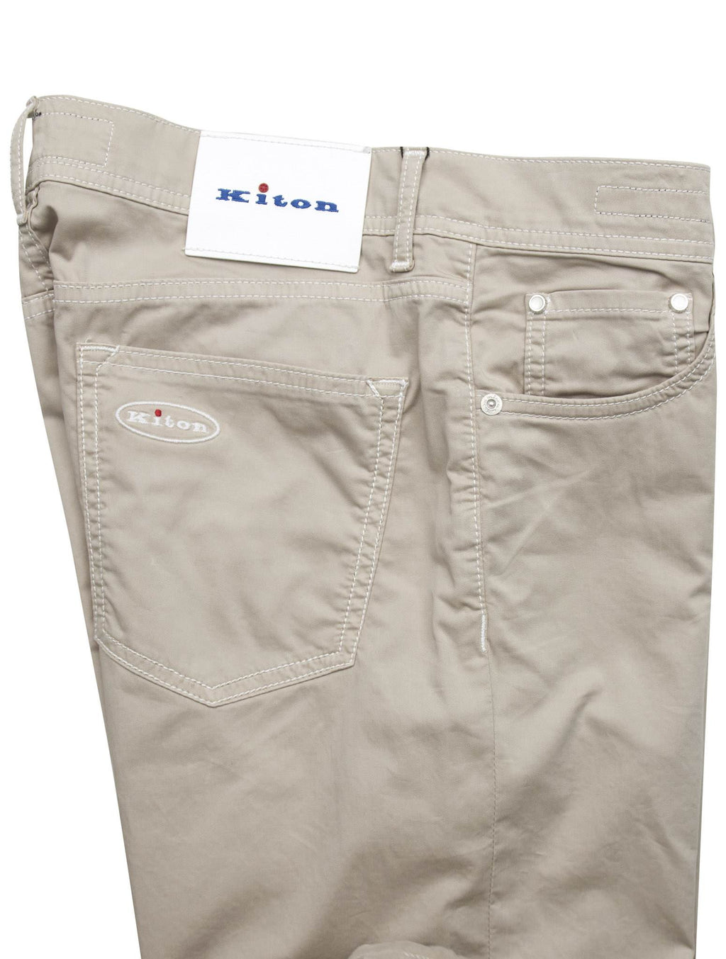 Kiton Beige Cotton Ea Jeans
