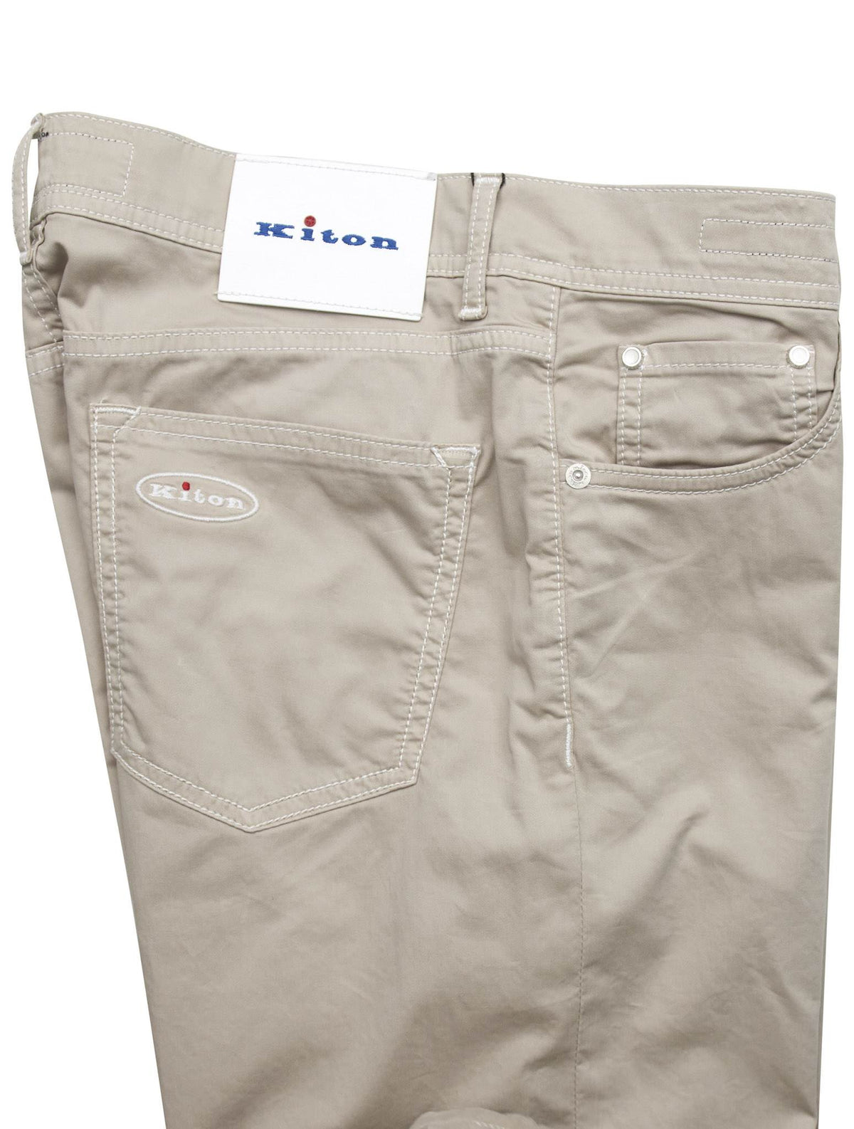 Kiton Beige Cotton Ea Jeans