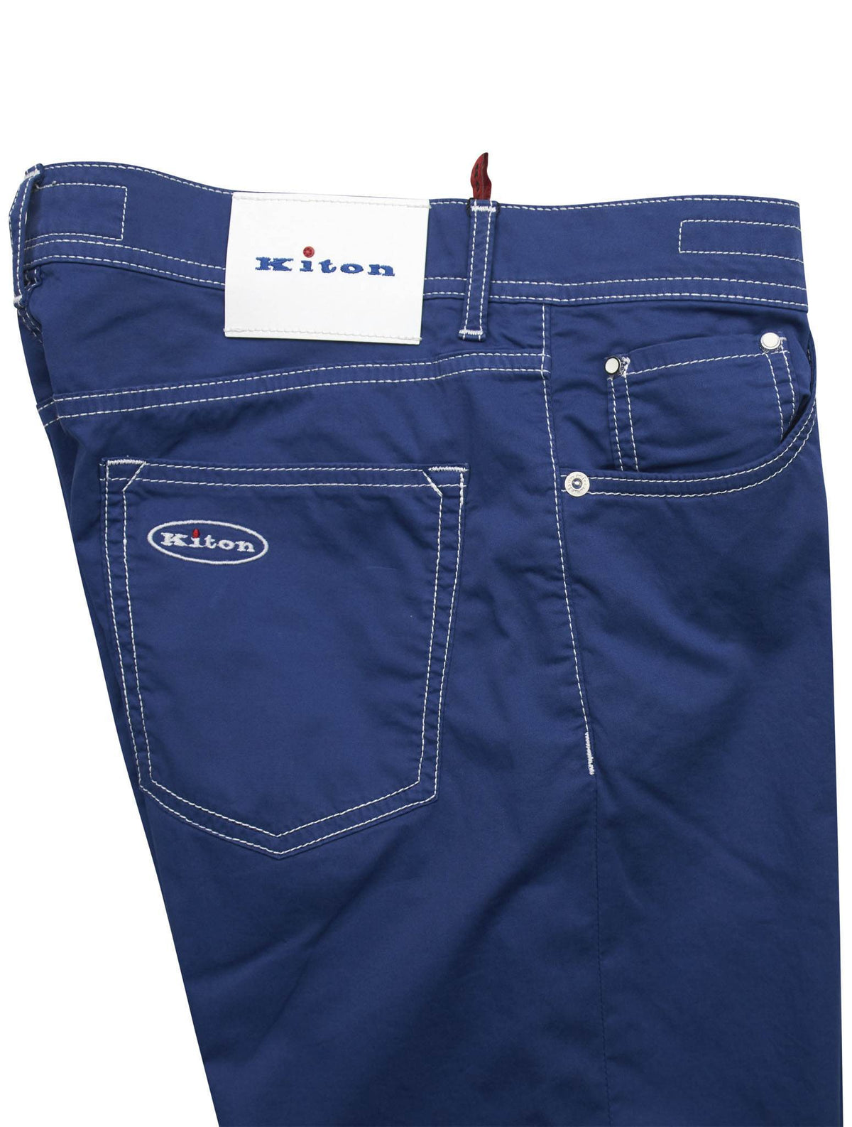 Kiton Blue Cotton Ea Jeans